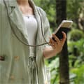 Pikkukuva 6 / 11: Samsung Galaxy A40 Suojakuori ketju Silikoni suojakotelo Gold Rings johto hihna ja irrotettava asia