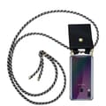 Pikkukuva 2 / 11: Samsung Galaxy A40 Suojakuori ketju Silikoni suojakotelo Gold Rings johto hihna ja irrotettava asia
