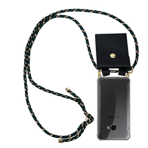 Samsung Galaxy XCover 4 / XCover 4s Suojakuori ketju Silikoni suojakotelo Gold Rings johto hihna ja irrotettava asia