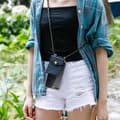 Miniatyrbilde 6 av 8: Deksel med kedja for Huawei P SMART 2018 / Enjoy 7S Case med gullringer, ledningsstropp og avtakbart etui