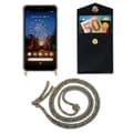 Miniatyrbilde 7 av 8: Deksel med kedja for Google PIXEL 3A XL Case med gullringer, ledningsstropp og avtakbart etui