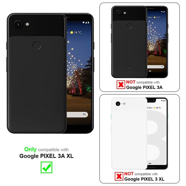 Google PIXEL 3A XL Suojakuori ketju Silikoni suojakotelo Gold Rings johto hihna ja irrotettava asia