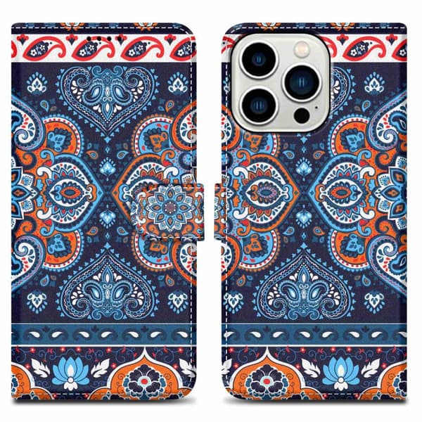 iPhone 14 PRO MAX Suojakotelo Lompakkokotelo Matkapuhelinkotelo Suojakuori jossa on magneettisuljenta, jalusta ja korttipaikka