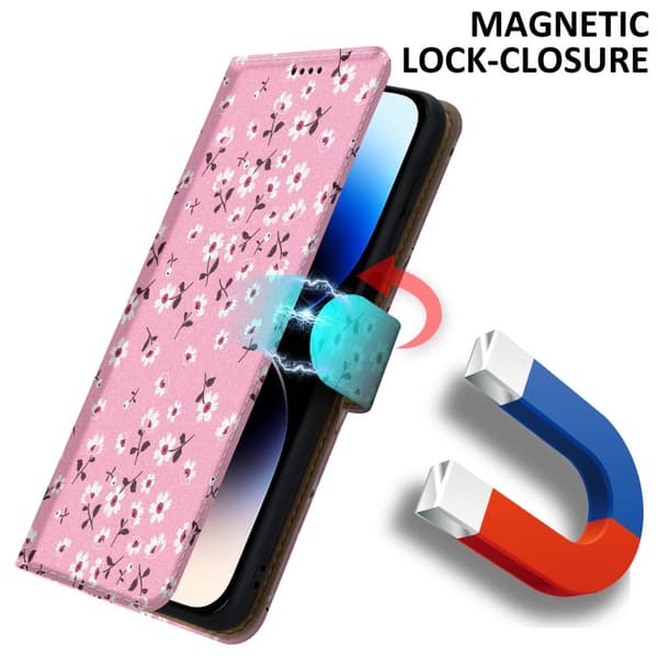 Lommebokdeksel til iPhone 14 PRO Beskyttelsesetui med magnetisk lukking, stativfunksjon og kortspor