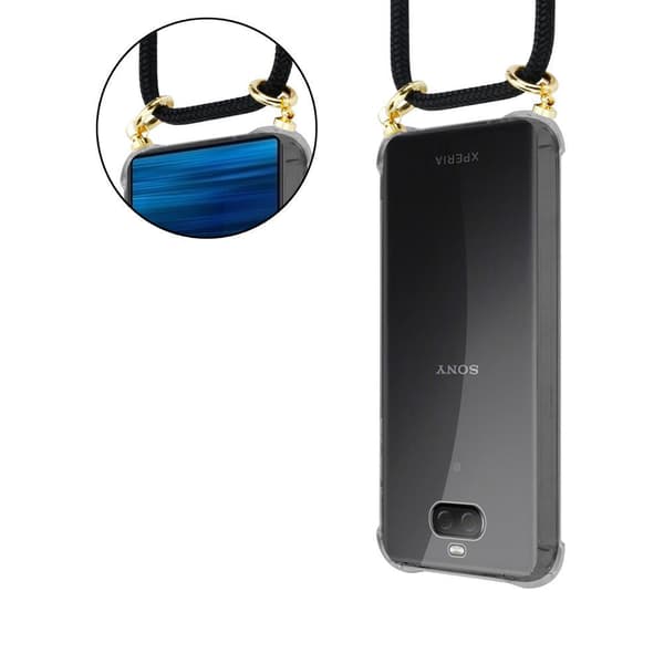 Sony Xperia 10 PLUS Etui Cover Kæde (Sort)