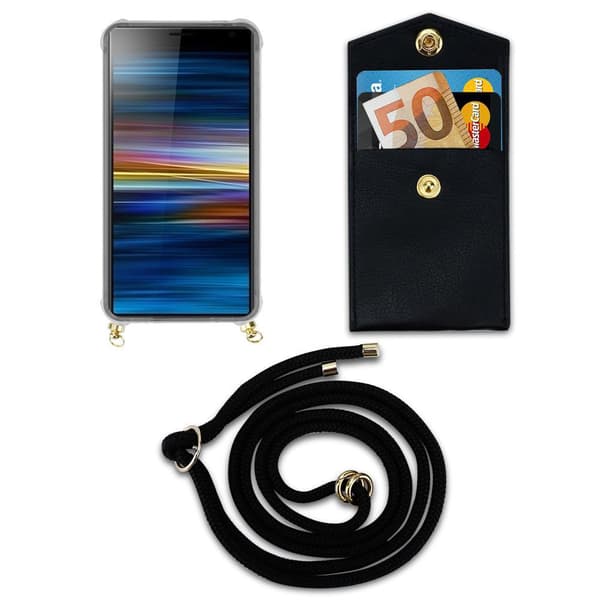 Sony Xperia 10 PLUS Etui Cover Kæde (Sort)