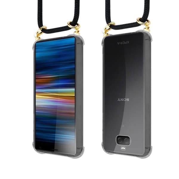 Sony Xperia 10 PLUS Etui Cover Kæde (Sort)
