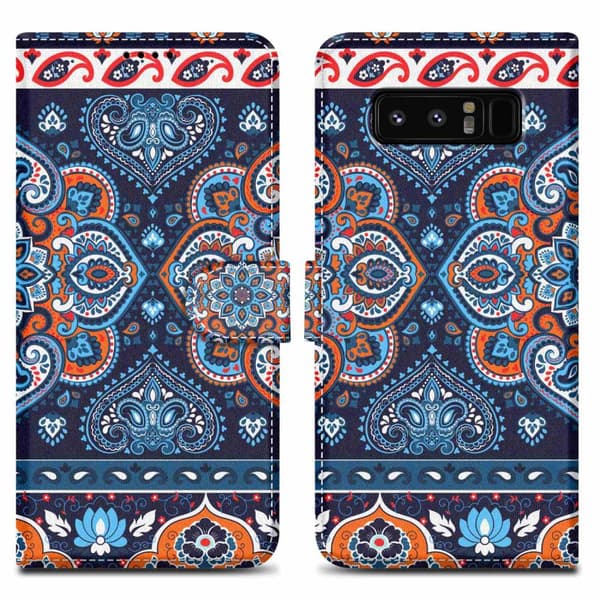 Lommebokdeksel til Samsung Galaxy NOTE 8 Beskyttelsesetui med magnetisk lukking, stativfunksjon og kortspor