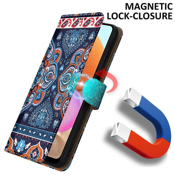 Samsung Galaxy A32 4G Suojakotelo Lompakkokotelo Matkapuhelinkotelo Suojakuori jossa on magneettisuljenta, jalusta ja korttipaikka