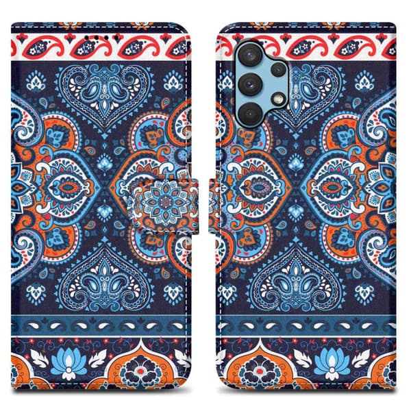Samsung Galaxy A32 4G Suojakotelo Lompakkokotelo Matkapuhelinkotelo Suojakuori jossa on magneettisuljenta, jalusta ja korttipaikka