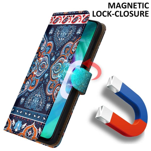 Lommebokdeksel til Honor 20 / 20S / Huawei NOVA 5T Beskyttelsesetui med magnetisk lukking, stativfunksjon og kortspor