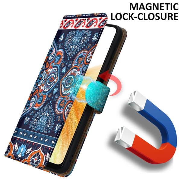 Lommebokdeksel til Samsung Galaxy A33 5G Beskyttelsesetui med magnetisk lukking, stativfunksjon og kortspor