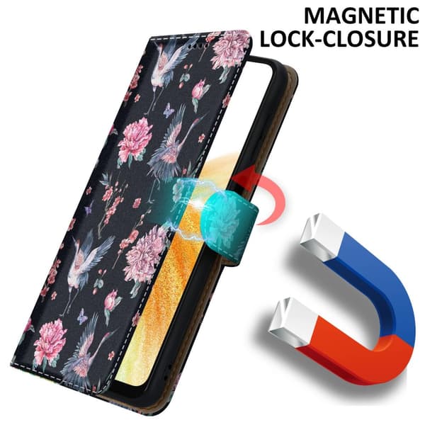 Lommebokdeksel til Samsung Galaxy A33 5G Beskyttelsesetui med magnetisk lukking, stativfunksjon og kortspor