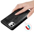 Miniatyrbilde 4 av 8: Lommebokdeksel til iPhone 11 beskyttelsesetui med magnetisk lukking, stativfunksjon og kortspor