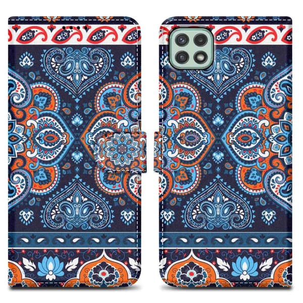 Samsung Galaxy A22 5G Skal Plånboksfodral Mobilskydd Fodral Case med magnetisk stängning, ståfunktion och kortficka