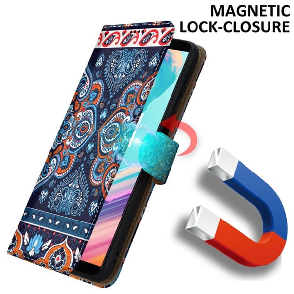 OnePlus 5T Suojakotelo Lompakkokotelo Matkapuhelinkotelo Suojakuori jossa on magneettisuljenta, jalusta ja korttipaikka