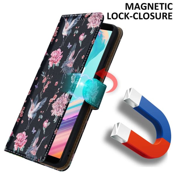 OnePlus 5T Suojakotelo Lompakkokotelo Matkapuhelinkotelo Suojakuori jossa on magneettisuljenta, jalusta ja korttipaikka