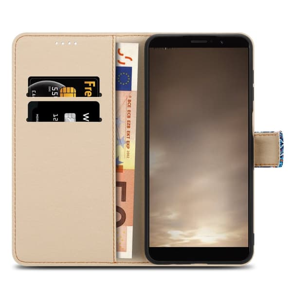 Huawei MATE 9 Skal Plånboksfodral Mobilskydd Fodral Case med magnetisk stängning, ståfunktion och kortficka