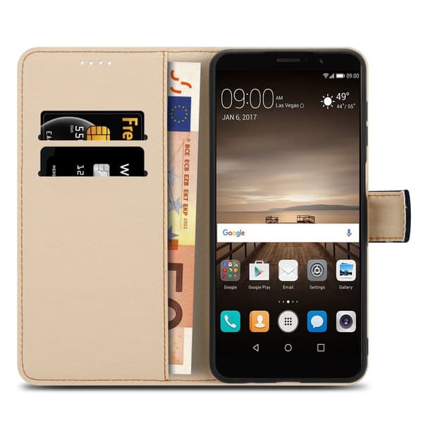Huawei MATE 9 Skal Plånboksfodral Mobilskydd Fodral Case med magnetisk stängning, ståfunktion och kortficka