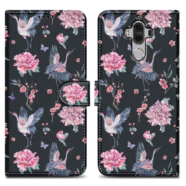 Huawei MATE 9 Skal Plånboksfodral Mobilskydd Fodral Case med magnetisk stängning, ståfunktion och kortficka