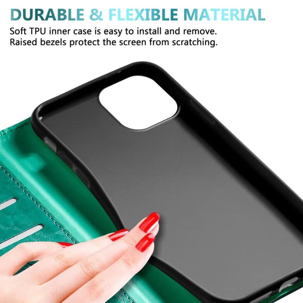 iPhone 13 MINI Plånboksfodral Skal Fodral med prydnadsföremål Mobilskydd med magnetisk stängning, ståfunktion och kortficka