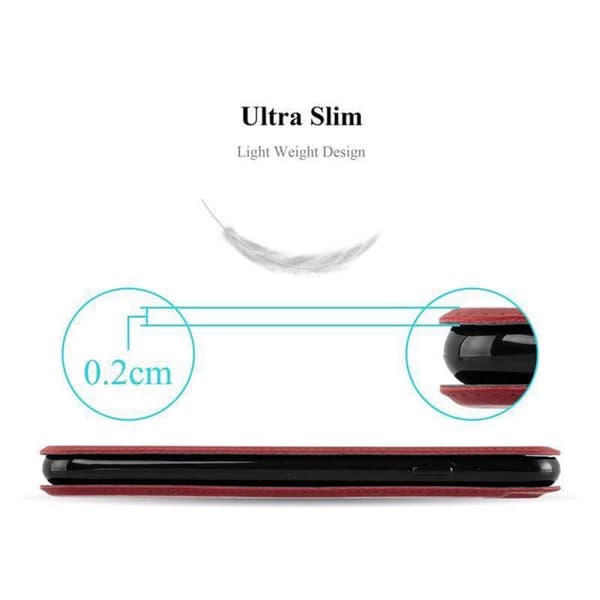 Nokia Lumia 550 Skal Plånboksfodral Fodral Case med magnetisk stängning, ståfunktion och 2 visningsfönster