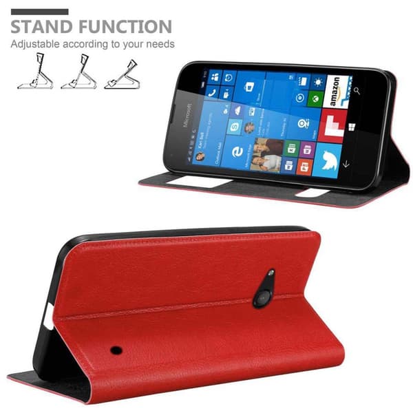 Nokia Lumia 550 Skal Plånboksfodral Fodral Case med magnetisk stängning, ståfunktion och 2 visningsfönster