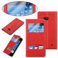 Miniatyrbild 5 av 8: Nokia Lumia 550 Skal Plånboksfodral Fodral Case med magnetisk stängning, ståfunktion och 2 visningsfönster