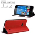 Miniatyrbild 2 av 8: Nokia Lumia 550 Skal Plånboksfodral Fodral Case med magnetisk stängning, ståfunktion och 2 visningsfönster
