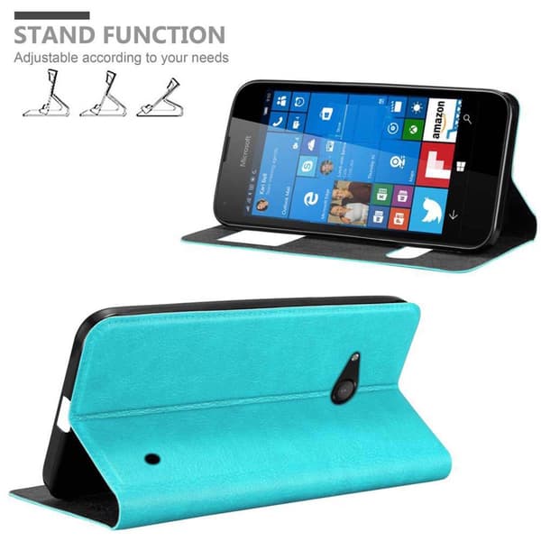 Nokia Lumia 550 Skal Plånboksfodral Fodral Case med magnetisk stängning, ståfunktion och 2 visningsfönster