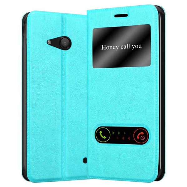 Nokia Lumia 550 Skal Plånboksfodral Fodral Case med magnetisk stängning, ståfunktion och 2 visningsfönster