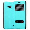 Miniatyrbild 1 av 8: Nokia Lumia 550 Skal Plånboksfodral Fodral Case med magnetisk stängning, ståfunktion och 2 visningsfönster