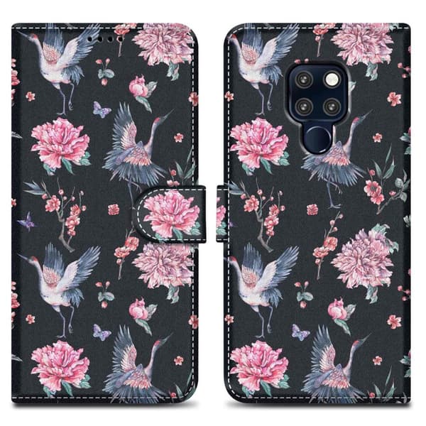 Huawei MATE 20 Skal Plånboksfodral Mobilskydd Fodral Case med magnetisk stängning, ståfunktion och kortficka
