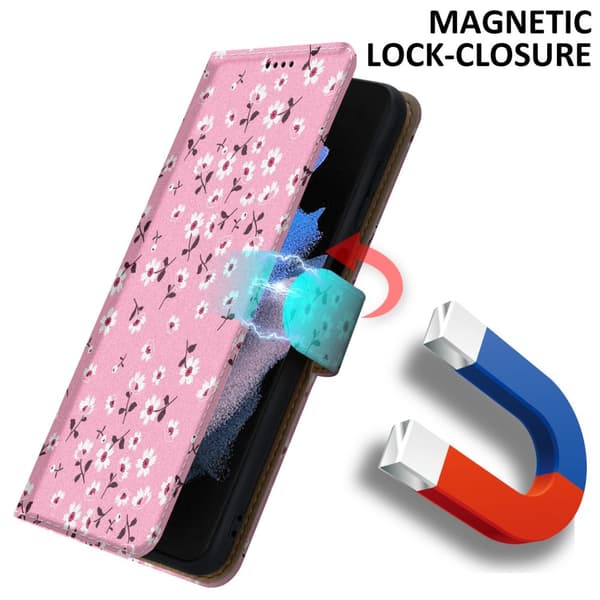 Samsung Galaxy S22 ULTRA Skal Plånboksfodral Mobilskydd Fodral Case med magnetisk stängning, ståfunktion och kortficka