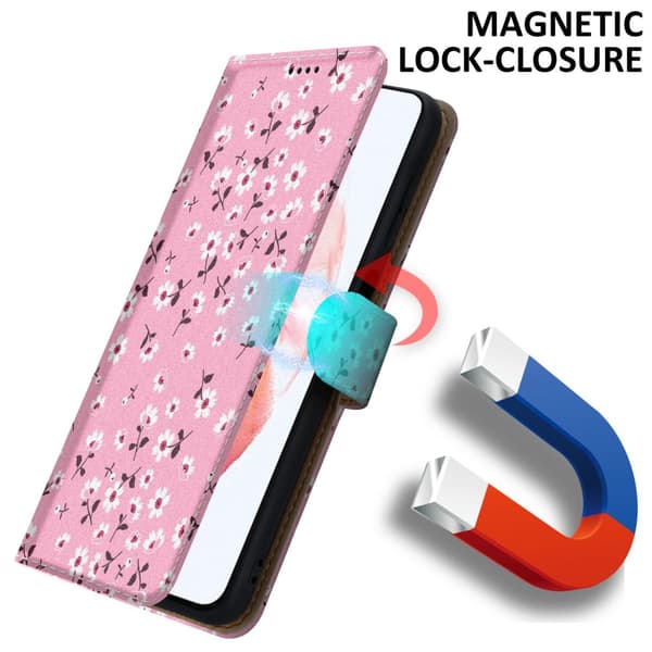 Lommebokdeksel til Samsung Galaxy S22 Beskyttelsesetui med magnetisk lukking, stativfunksjon og kortspor