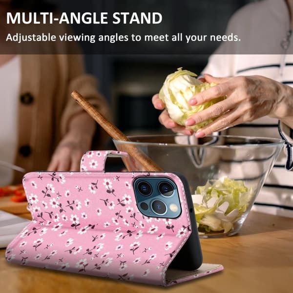 iPhone 13 PRO MAX Skal Plånboksfodral Mobilskydd Fodral Case med magnetisk stängning, ståfunktion och kortficka