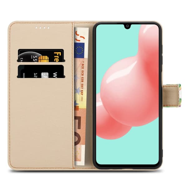 Samsung Galaxy A41 Skal Plånboksfodral Mobilskydd Fodral Case med magnetisk stängning, ståfunktion och kortficka