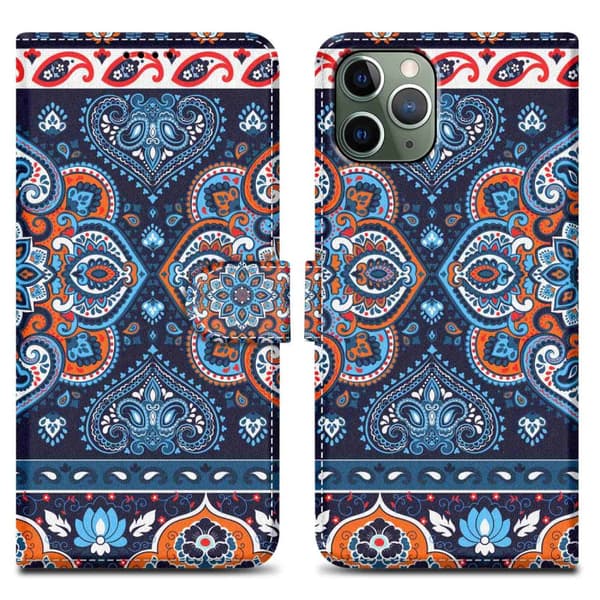 Lommebokdeksel til iPhone 11 PRO MAX Beskyttelsesetui med magnetisk lukking, stativfunksjon og kortspor