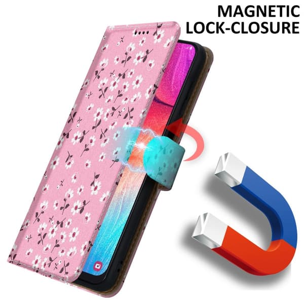 Samsung Galaxy A50 4G / A50s / A30s Suojakotelo Lompakkokotelo Matkapuhelinkotelo Suojakuori jossa on magneettisuljenta, jalusta ja korttipaikka