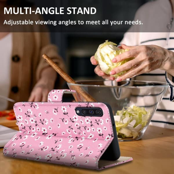 Samsung Galaxy A50 4G / A50s / A30s Suojakotelo Lompakkokotelo Matkapuhelinkotelo Suojakuori jossa on magneettisuljenta, jalusta ja korttipaikka