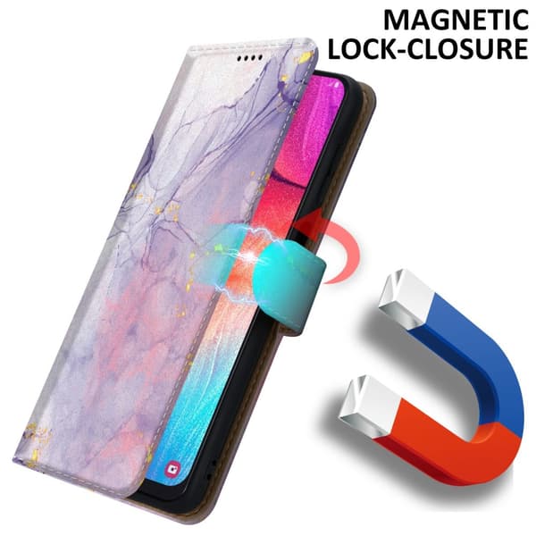 Samsung Galaxy A50 4G / A50s / A30s Suojakotelo Lompakkokotelo Matkapuhelinkotelo Suojakuori jossa on magneettisuljenta, jalusta ja korttipaikka