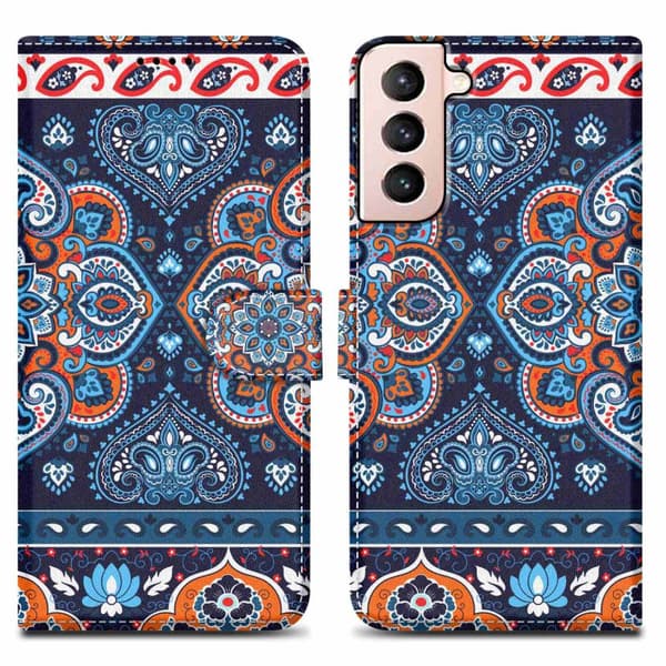 Samsung Galaxy S21 PLUS Skal Plånboksfodral Mobilskydd Fodral Case med magnetisk stängning, ståfunktion och kortficka