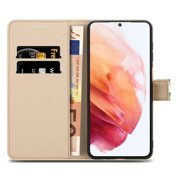 Samsung Galaxy S21 PLUS Skal Plånboksfodral Mobilskydd Fodral Case med magnetisk stängning, ståfunktion och kortficka