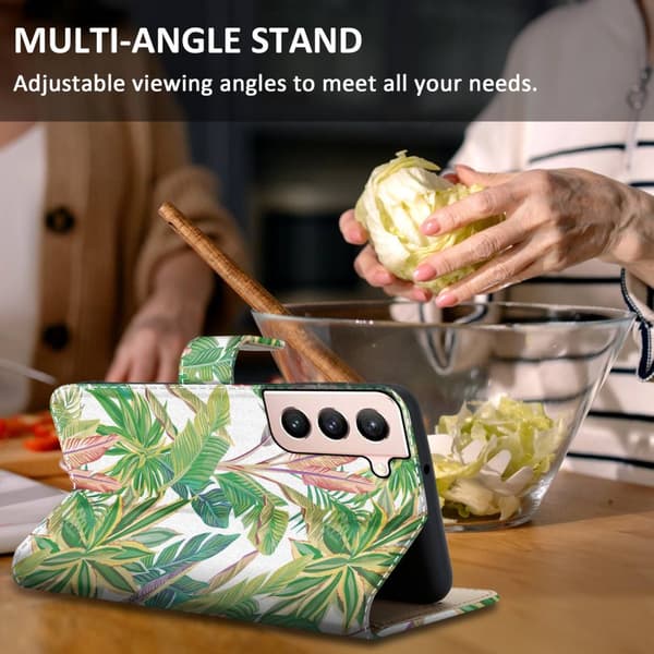 Samsung Galaxy S21 PLUS Skal Plånboksfodral Mobilskydd Fodral Case med magnetisk stängning, ståfunktion och kortficka