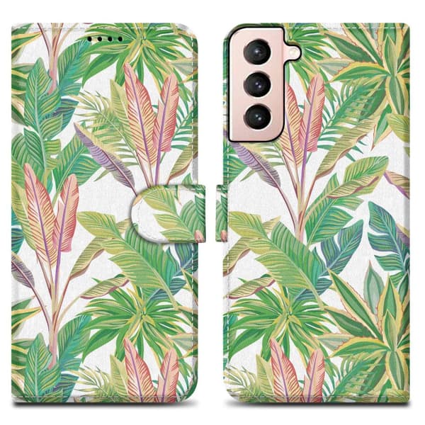 Samsung Galaxy S21 PLUS Skal Plånboksfodral Mobilskydd Fodral Case med magnetisk stängning, ståfunktion och kortficka