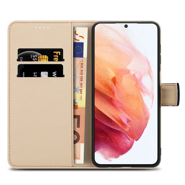 Samsung Galaxy S21 PLUS Skal Plånboksfodral Mobilskydd Fodral Case med magnetisk stängning, ståfunktion och kortficka