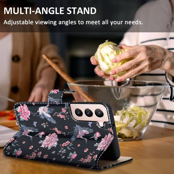 Samsung Galaxy S21 PLUS Skal Plånboksfodral Mobilskydd Fodral Case med magnetisk stängning, ståfunktion och kortficka