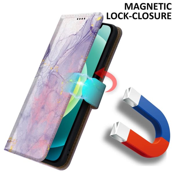 Lommebokdeksel til iPhone 12 MINI Beskyttelsesetui med magnetisk lukking, stativfunksjon og kortspor