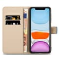 Miniatyrbild 5 av 8: iPhone 11 Skal Plånboksfodral Mobilskydd Fodral Case med magnetisk stängning, ståfunktion och kortficka