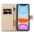 Miniatyrbild 5 av 8: iPhone 11 Skal Plånboksfodral Mobilskydd Fodral Case med magnetisk stängning, ståfunktion och kortficka
